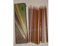 Old pencils in a box -- Eberhard Faber