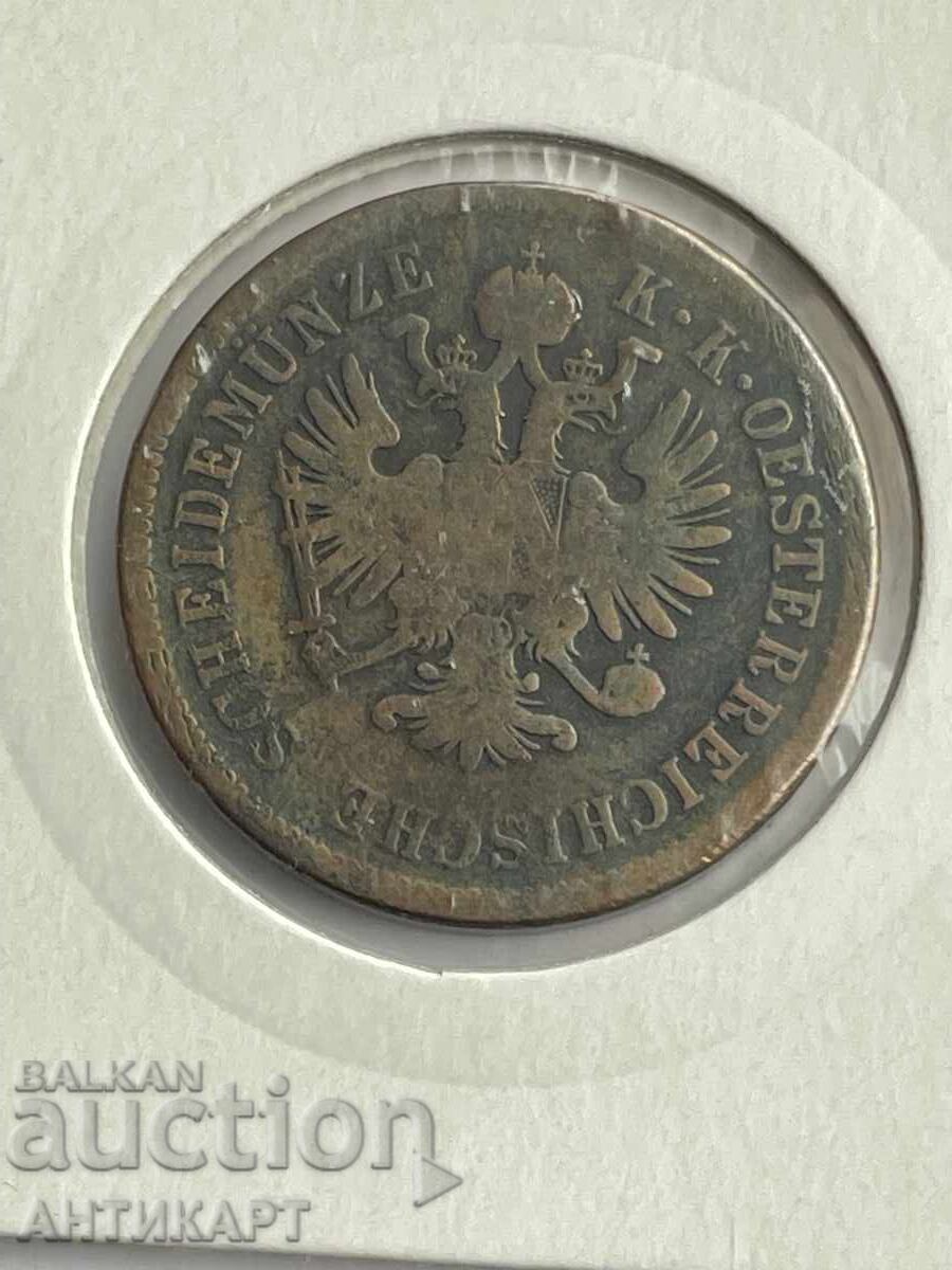 Μέδινο νόμισμα Αυστρίας 4 kreutzer 1860 με τιμή € 4.50 | 8.80 BGN