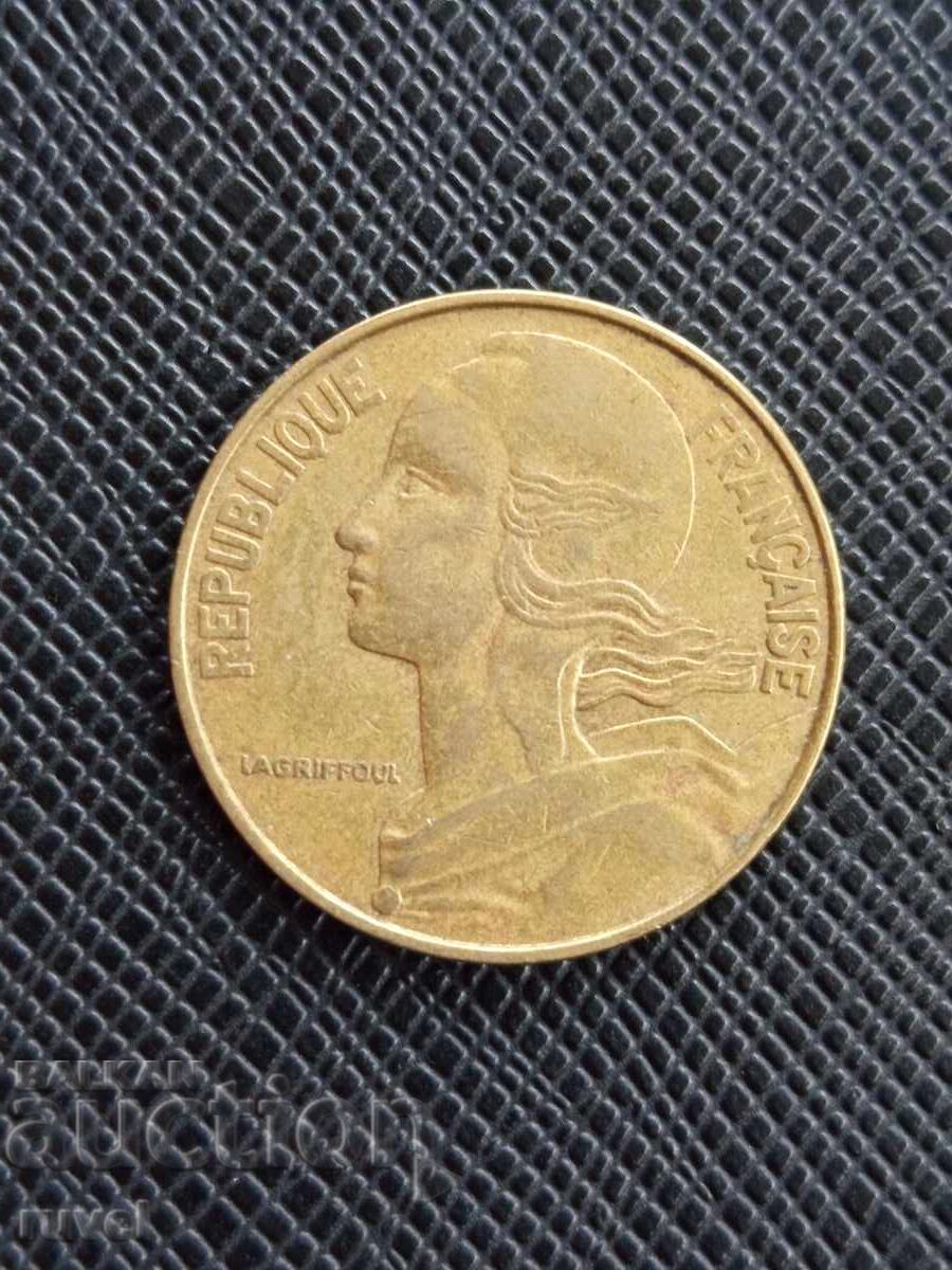 Franța 20 centime, 1977 cu preț € 0.25 | 0.49 BGN