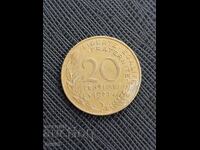 Франция 20 сантима, 1977 г.