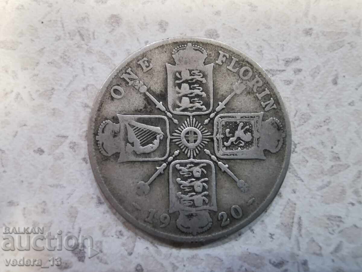Ασημένιο νόμισμα ONE FLORIN 1920