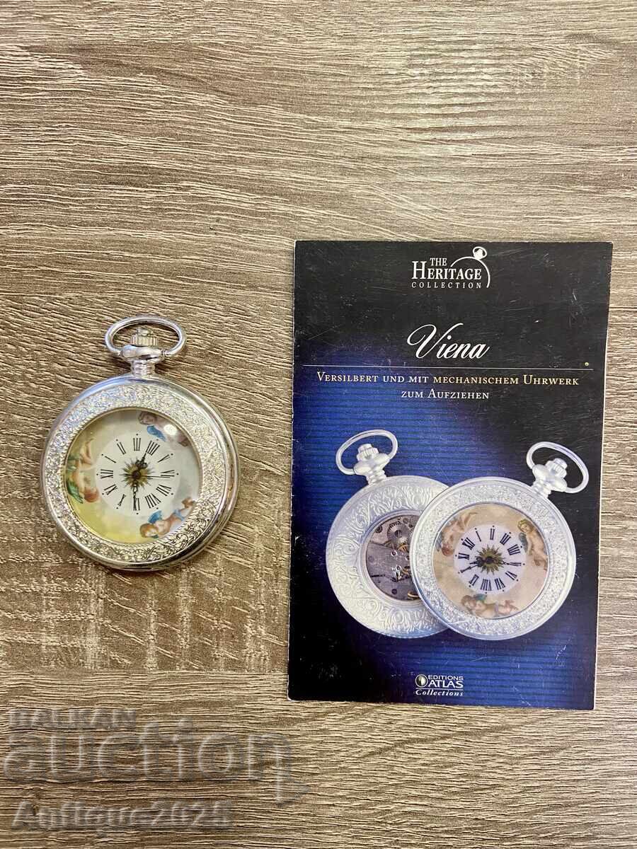 Μηχανικό ρολόι τσέπης The Heritage Collection, Viena - 5
