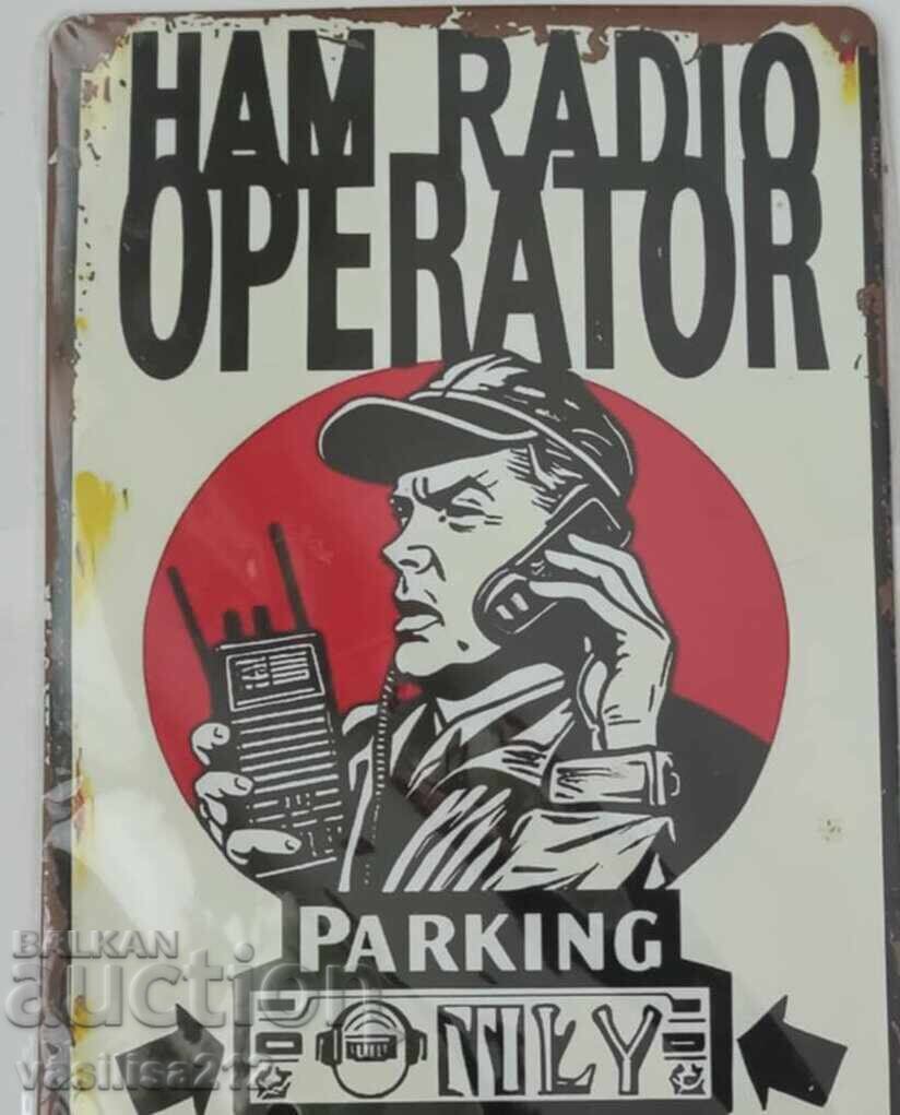 Metal wall sign, NEW! with price € 5.00 | 9.78 BGN