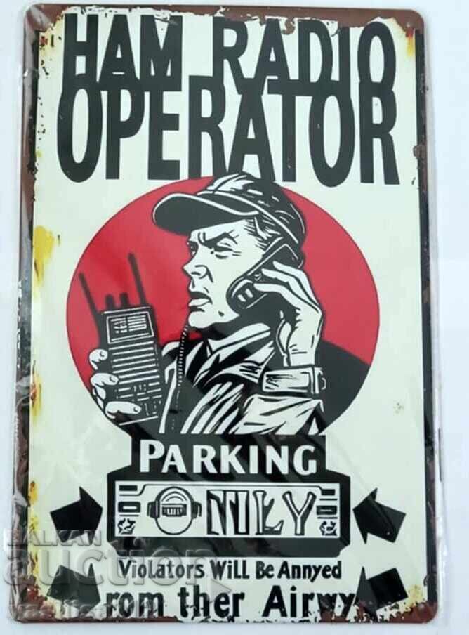 Metal wall sign, NEW!