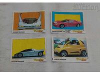 TURBO CHEWING GUM PICTURES SUPER LOT 4 PIECES