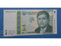 Tadjikistan 1999 1 somoni UNC Nou