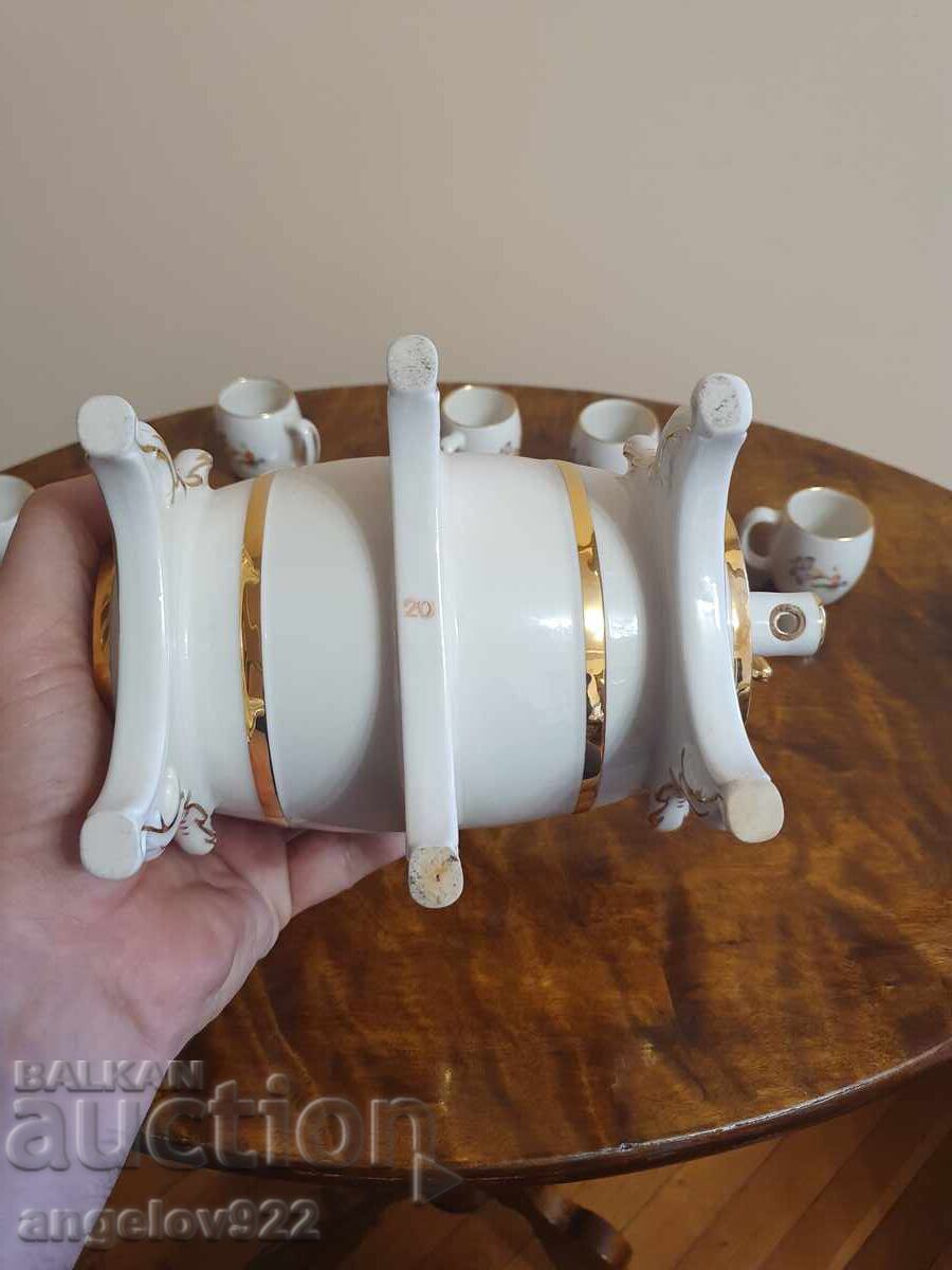 Красиво порцеланово буренце с 5 броя чашки!!! - 7 Красиво порцеланово буренце с 5 броя чашки!!! - 7