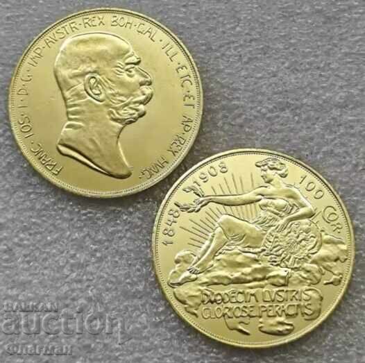 Austro-Ungaria 100 Coroane 1908 Franz Joseph I Austro-Ungaria 100 Coroane 1908 Franz Joseph I