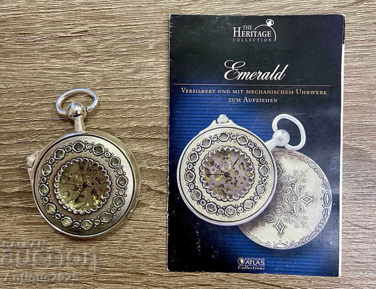 Механичен джобен часовник The Heritage Collection „Emerald“ - 5
