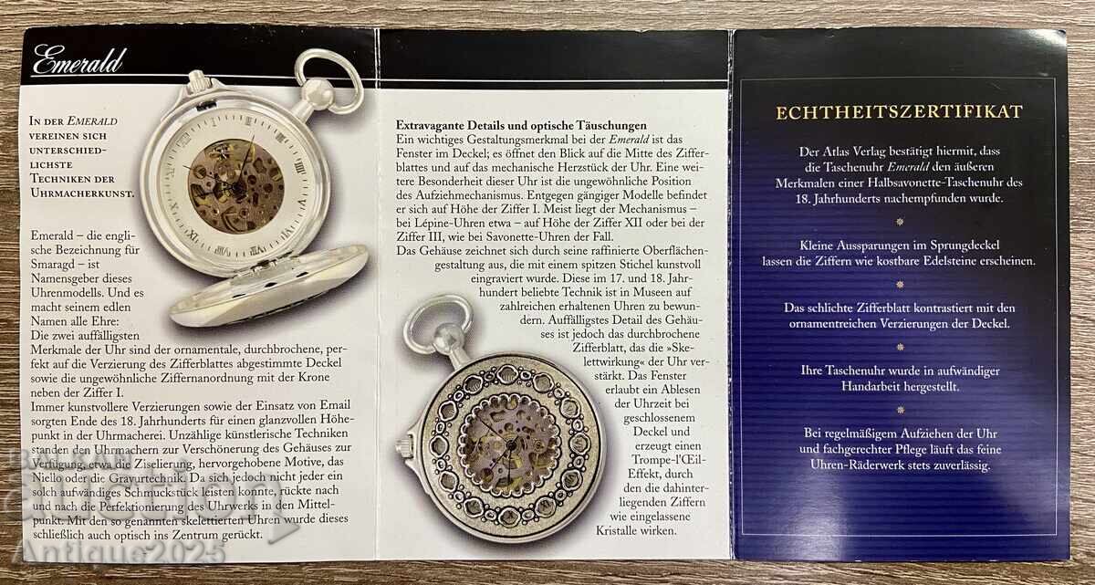 Механичен джобен часовник The Heritage Collection „Emerald“ - 6