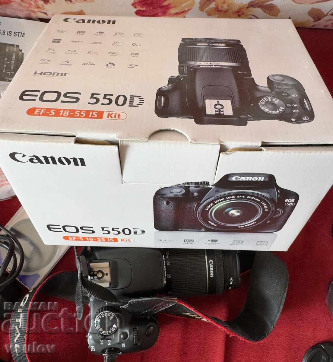 Φωτογραφική μηχανή Canon EOS 550D (με φακό Canon EF-S 18-55 IS)