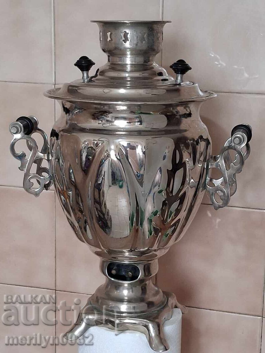 Самовар от 80-те години на 20-ти век СССР, чайник, сервиз - 7