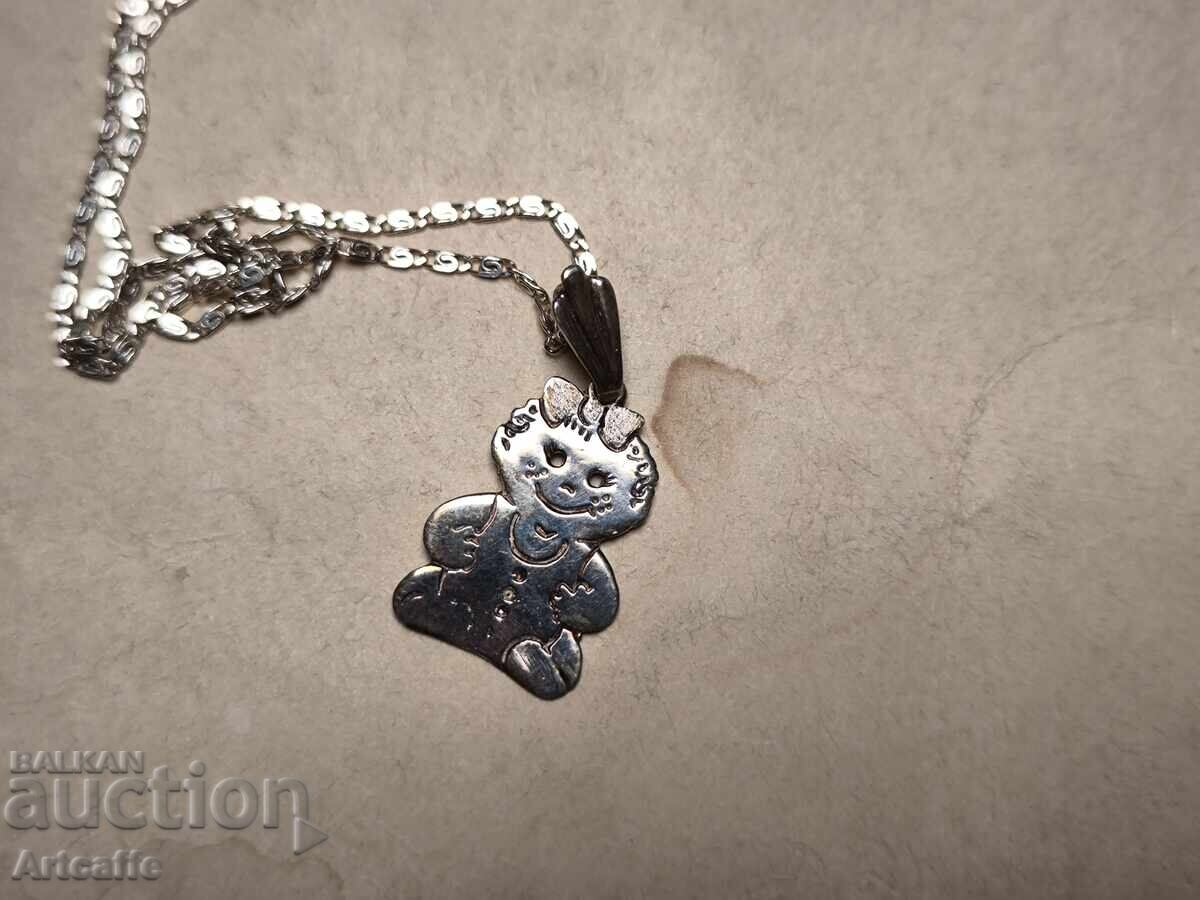 Colier argint cu pandantiv ursuleț - 6