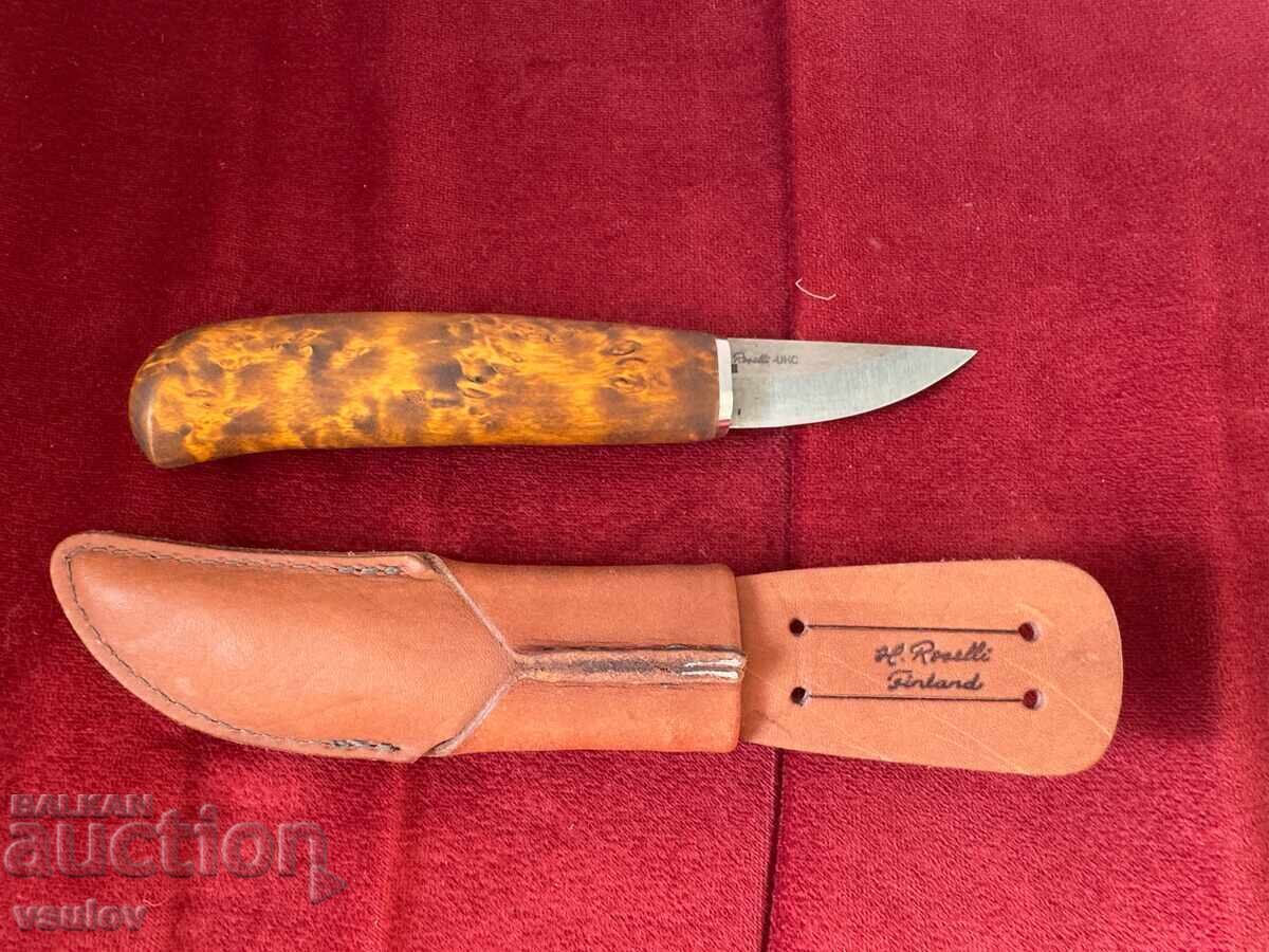Cuțit finlandez Roselli Bear Claw, nou-nouț, lucrat manual - 5