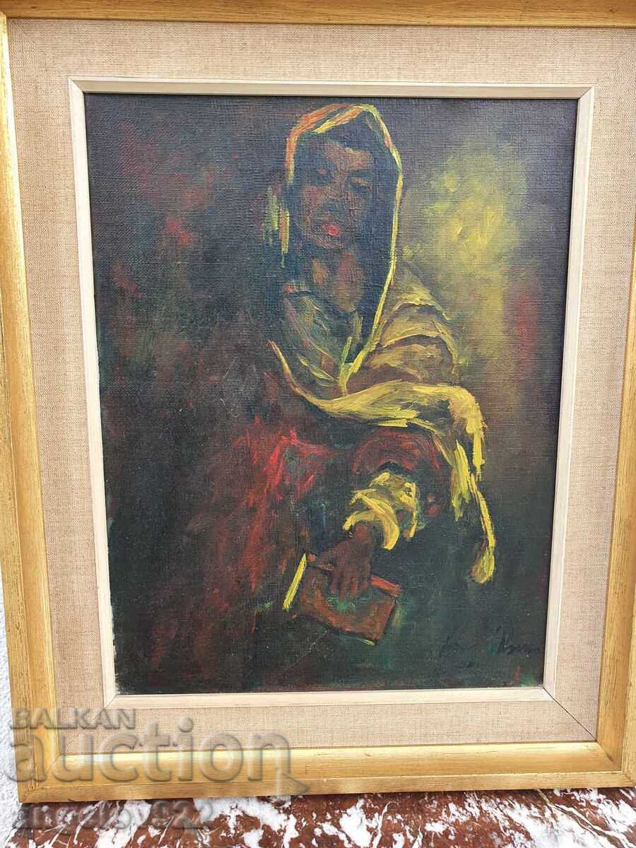 Аукцион Стара Авторска картина с маслени бои върху платно!!!