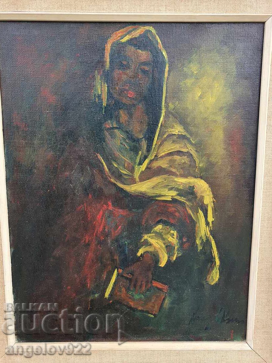 Стара Авторска картина с маслени бои върху платно!!! - 5