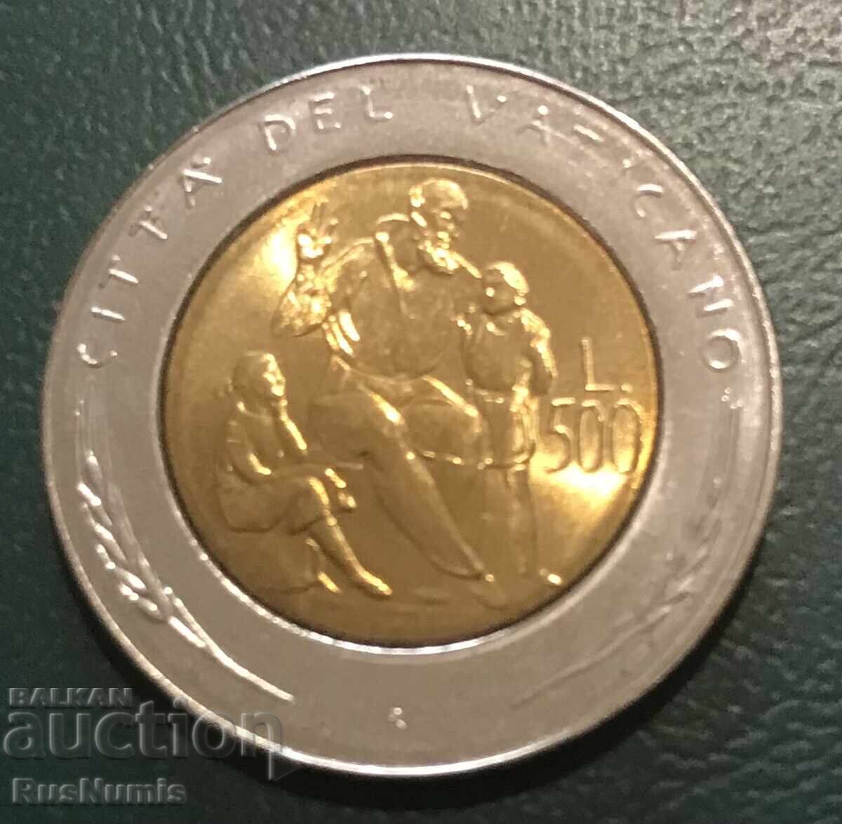 Vatican. 500 lire 1982. Educație