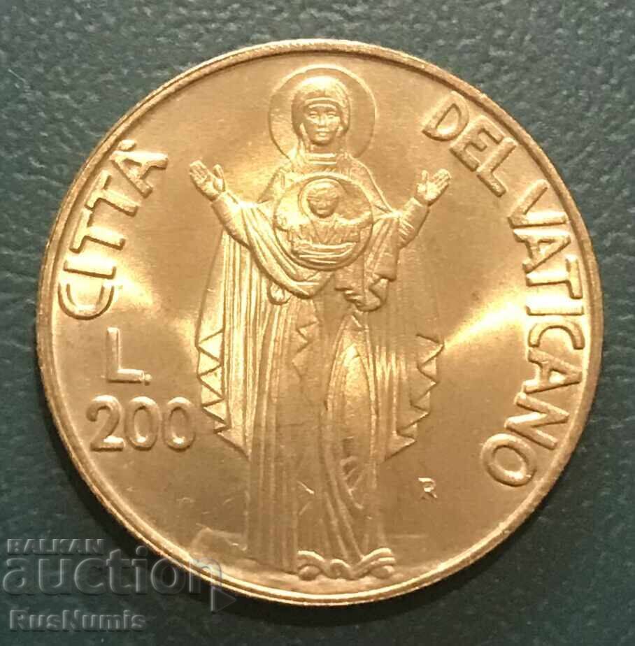 Βατικανό. 200 λιρες 1990. Παναγία
