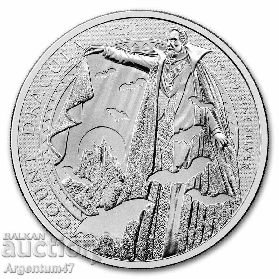 ARGINT 1 OZ 2025 BRITANIA - CONTELE DRACULA
