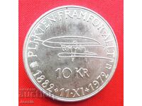 10 σουηδικές κορώνες 1972 W ασήμι