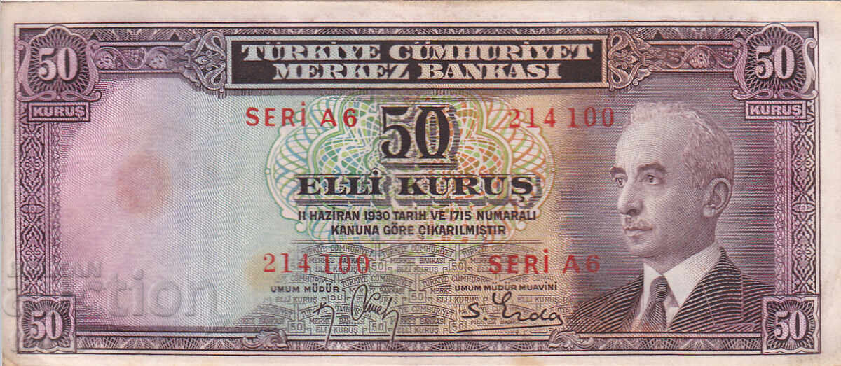 tino37 - TURCIA - 50 KURUŞ - 1930 cu preț € 24.90 | 48.70 BGN tino37 - TURCIA - 50 KURUŞ - 1930 cu preț € 24.90 | 48.70 BGN
