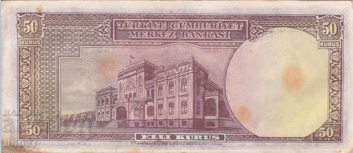 Licitație tino37 - TURCIA - 50 KURUŞ - 1930 Licitație tino37 - TURCIA - 50 KURUŞ - 1930