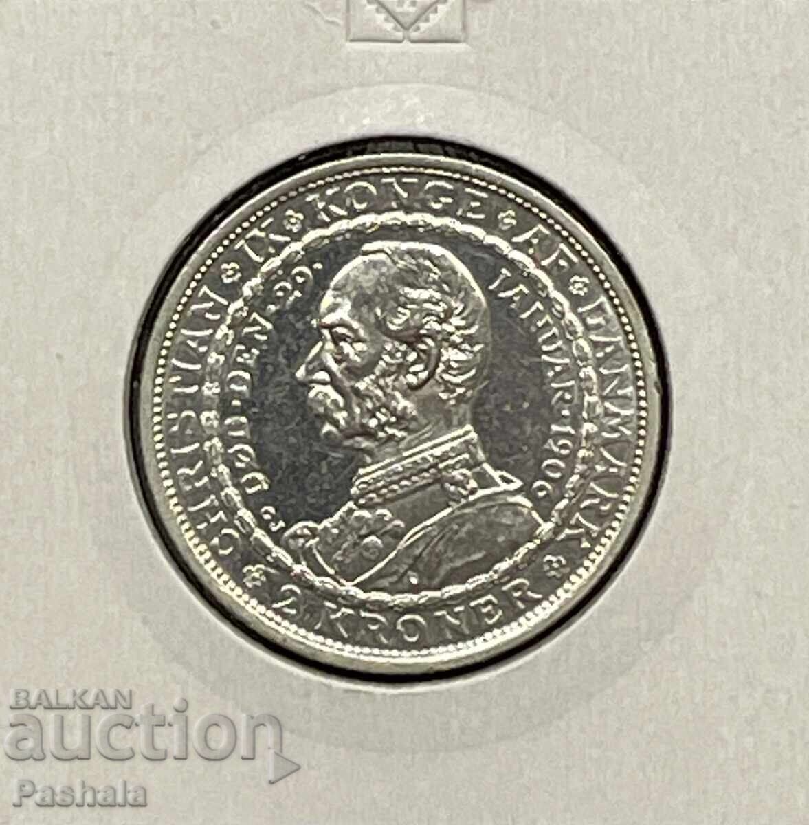 Δανία 2 κορώνες 1906 μ.Χ