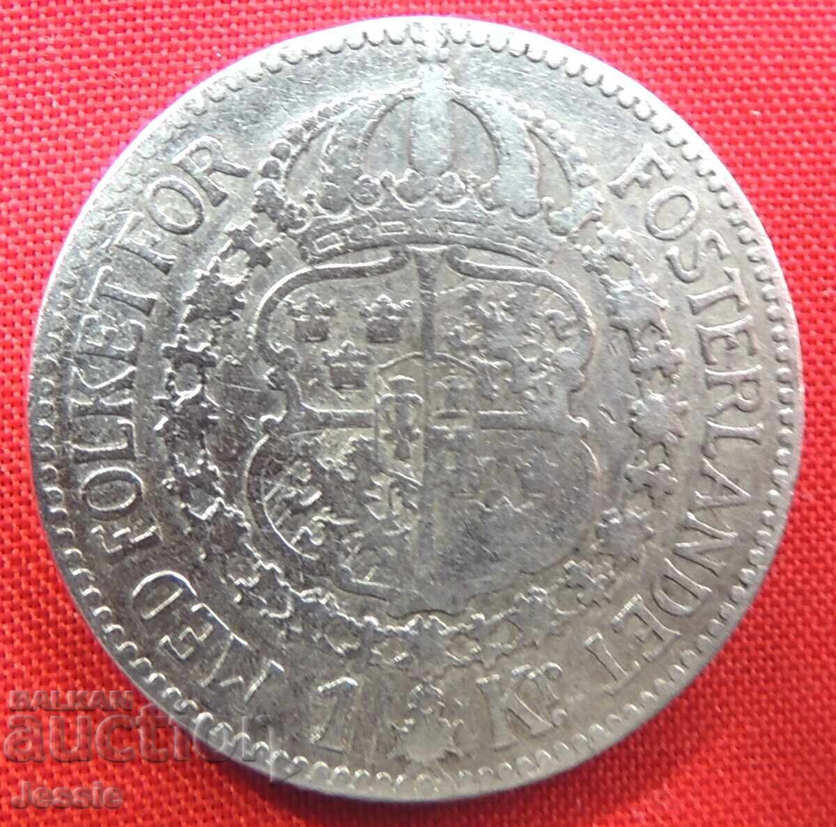 1 Krone Σουηδία 1914 W Ασήμι 1 Krone Σουηδία 1914 W Ασήμι