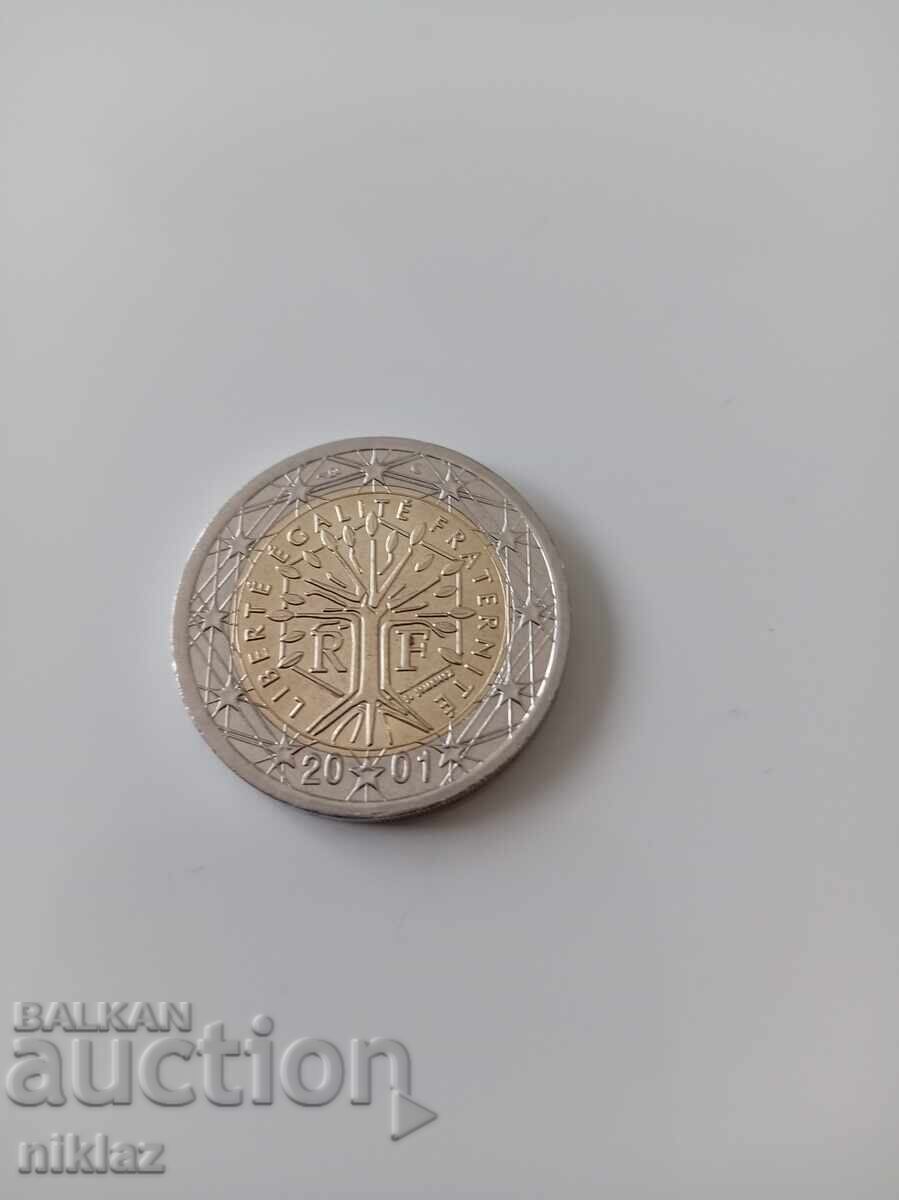 2 euro, 2001, Franța, "Arborele vieții" - 5