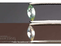 Φυσικός πράσινος αλεξανδρίτης 0.10ct μαρκίζ φινίρισμα 4x1.8mm