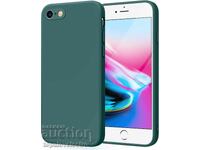 NOU! Husă silicon pentru iPhone 7/8/ SE (2020/2022) – verde închis