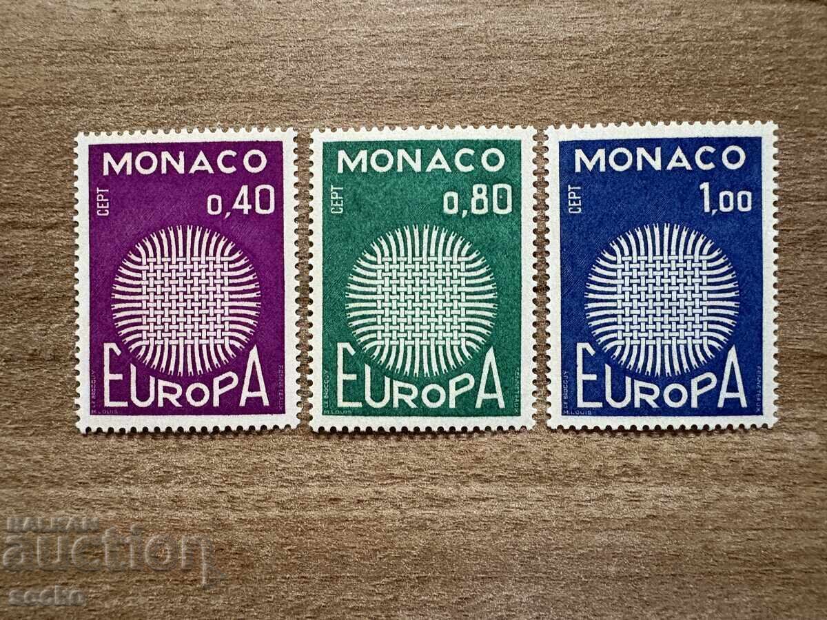 Монако - Марки EUROPA - Пощи и телекомуникации (1970) MNH