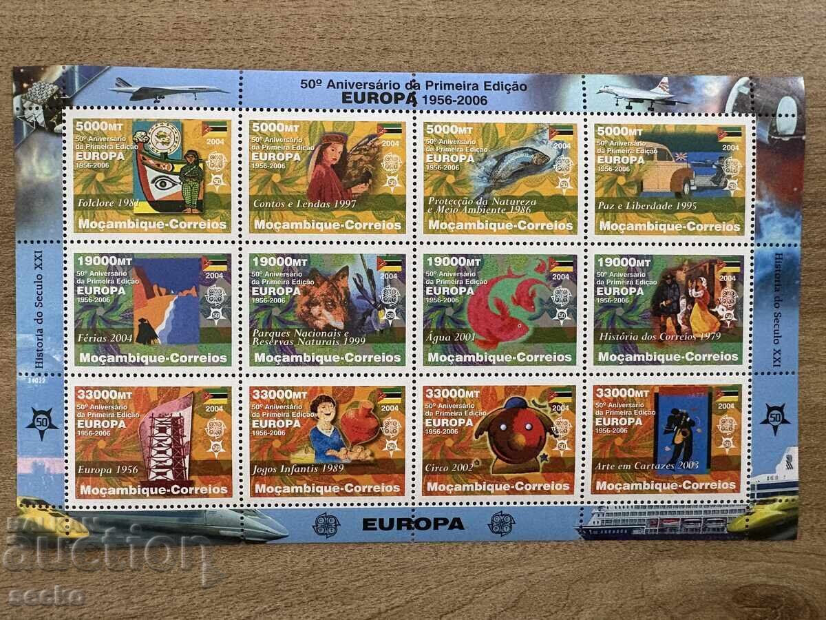 50 χρόνια Ευρώπης - Μοζαμβίκη - (2006) - MNH - Μπλοκ
