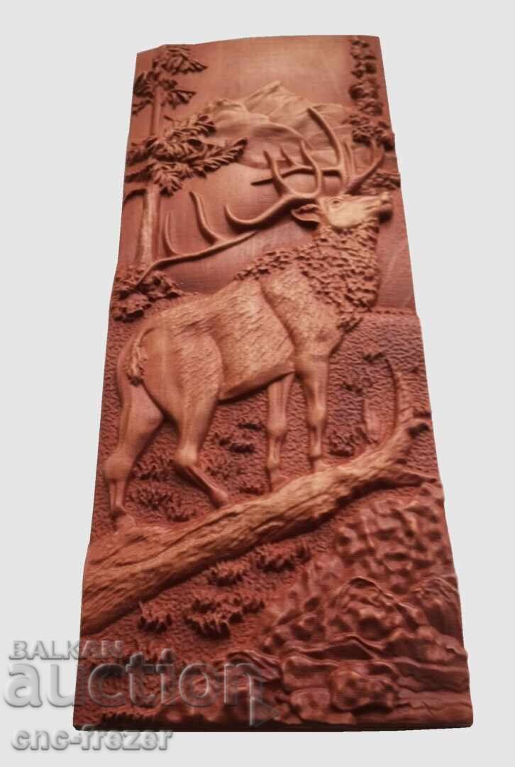 Дърворезба Елен с цена € 62.00 | 121.26 лв.