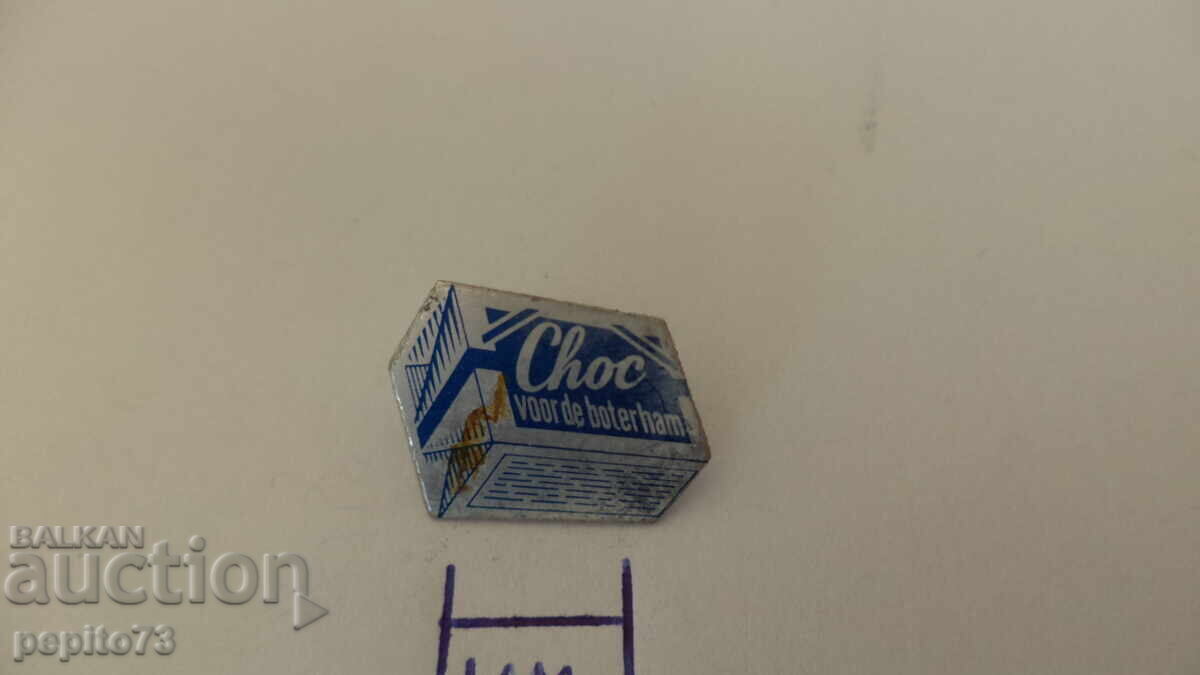 Znachka reklamă, Choc, marcă de ciocolată cu preț € 0.50 | 0.98 BGN