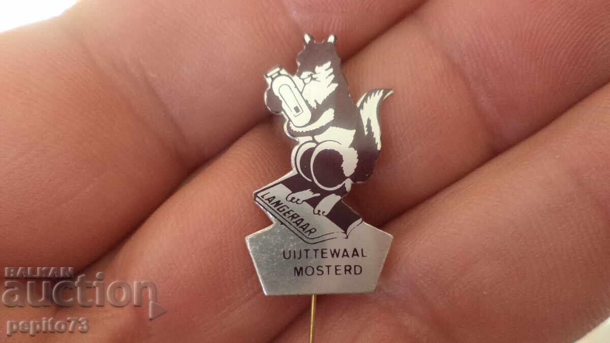 Значка рекламна за горчица