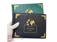 Caiet / album nou pentru monede – 300 buzunare - 30 și 38 mm