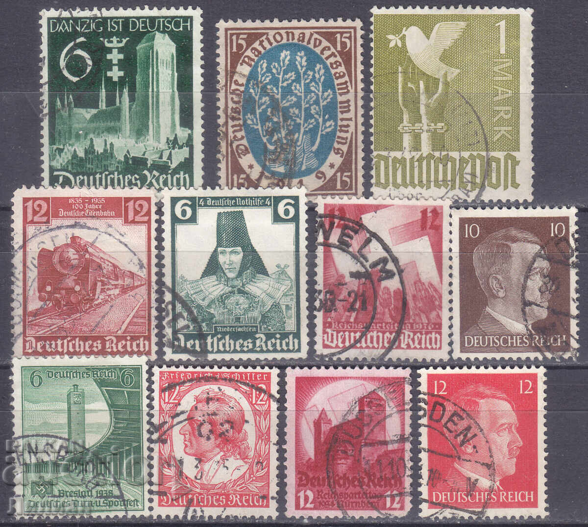 Stamps from 1 Euro Cent