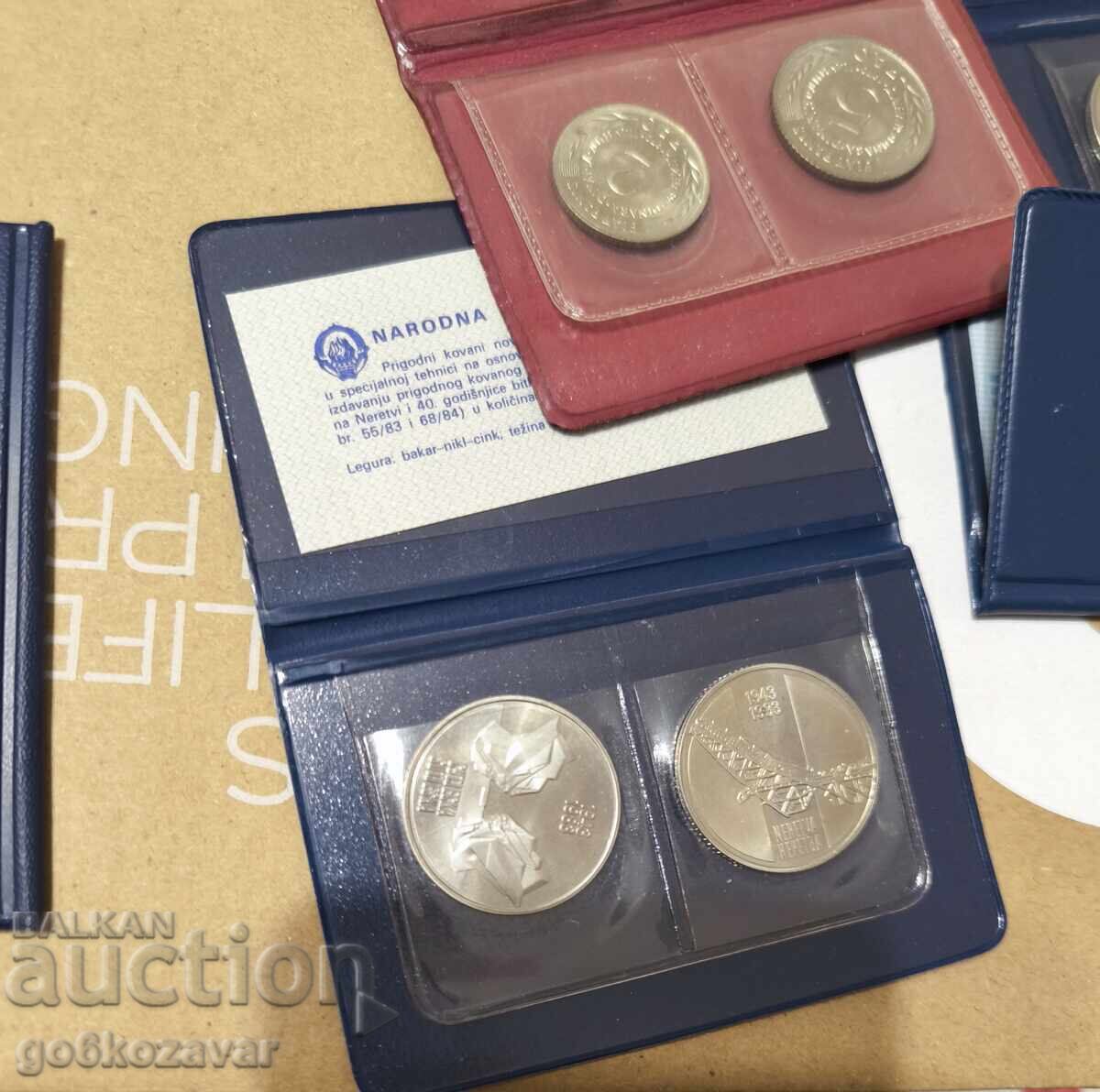 Lot of BANK SETS, YUGOSLAVIA! BRAND NEW! PROUF! UNC! - 7