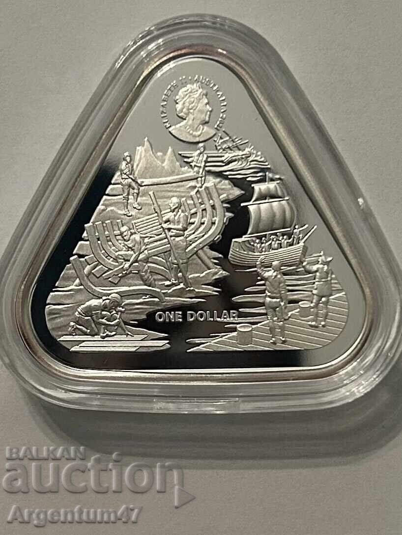 Livrarea ARGINT 1 OZ 2021 AUSTRALIA - MONEDĂ TRIUNGHIULARĂ