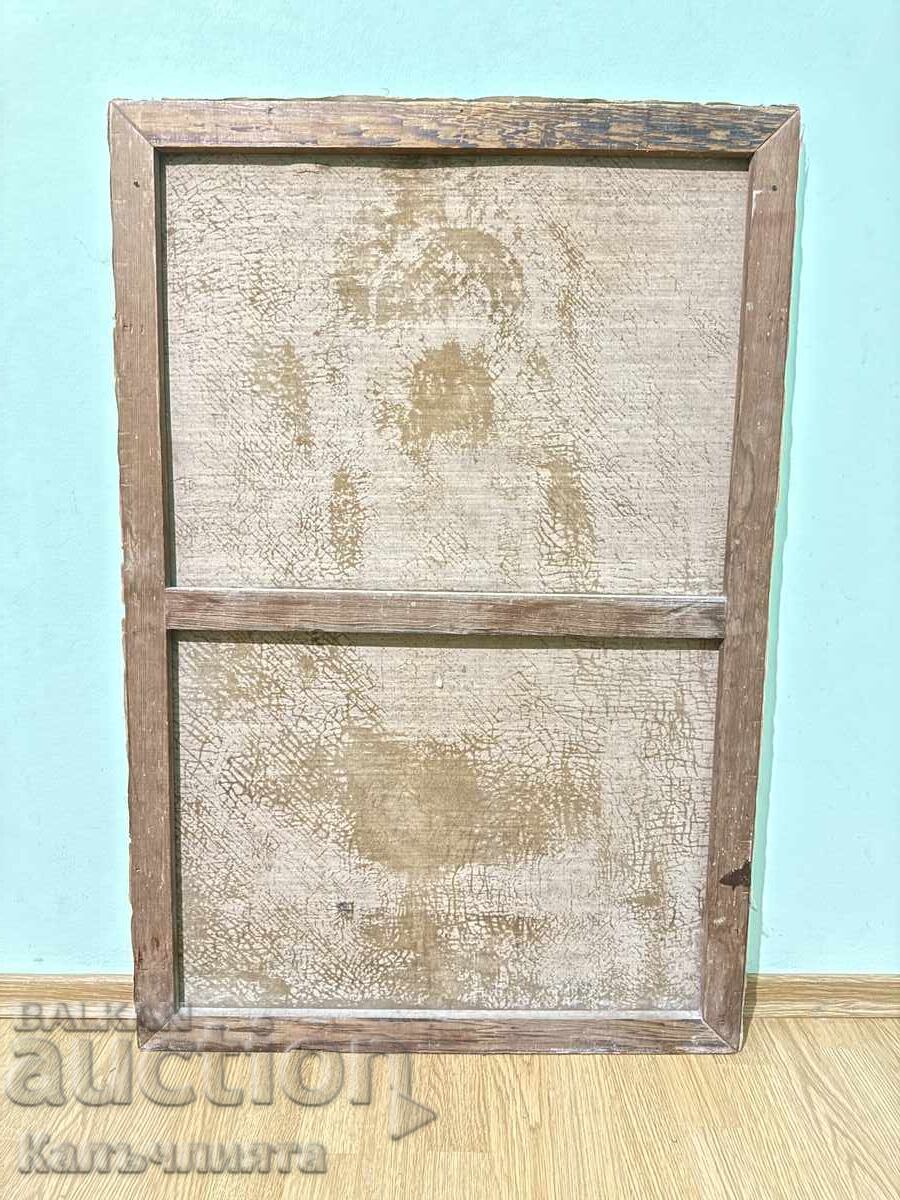 Auction  Large Icon on Canvas - Virgin Mary of Mercy