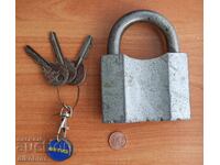Healthy old massive padlock from the USSR