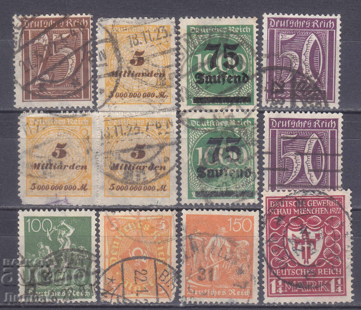 Stamps from 1 Euro Cent