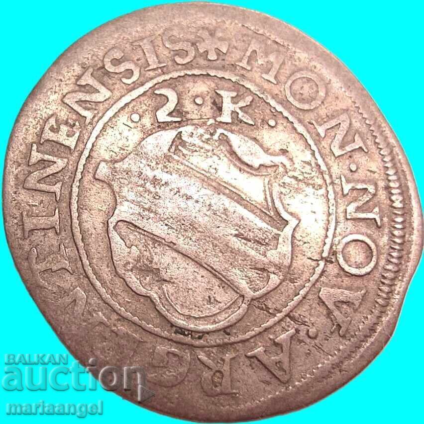 2 kreĭtseri 1640-1654 Strasbourg Franța Alsacia argint - 5 2 kreĭtseri 1640-1654 Strasbourg Franța Alsacia argint - 5