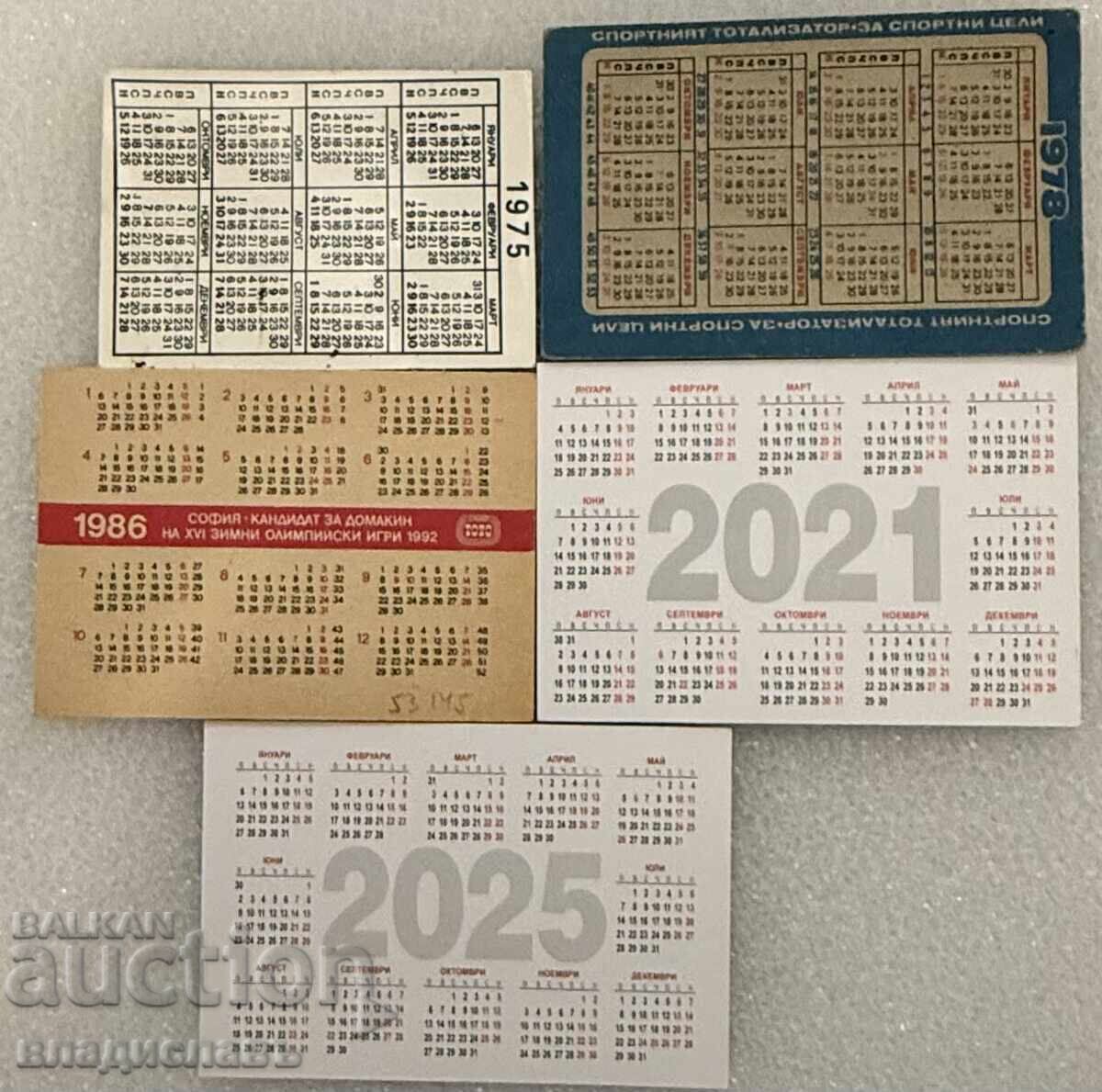 Calendaruțe SLAVIA calendar 1975,78,86, 2021,25 an cu preț € 15.00 | 29.34 BGN Calendaruțe SLAVIA calendar 1975,78,86, 2021,25 an cu preț € 15.00 | 29.34 BGN