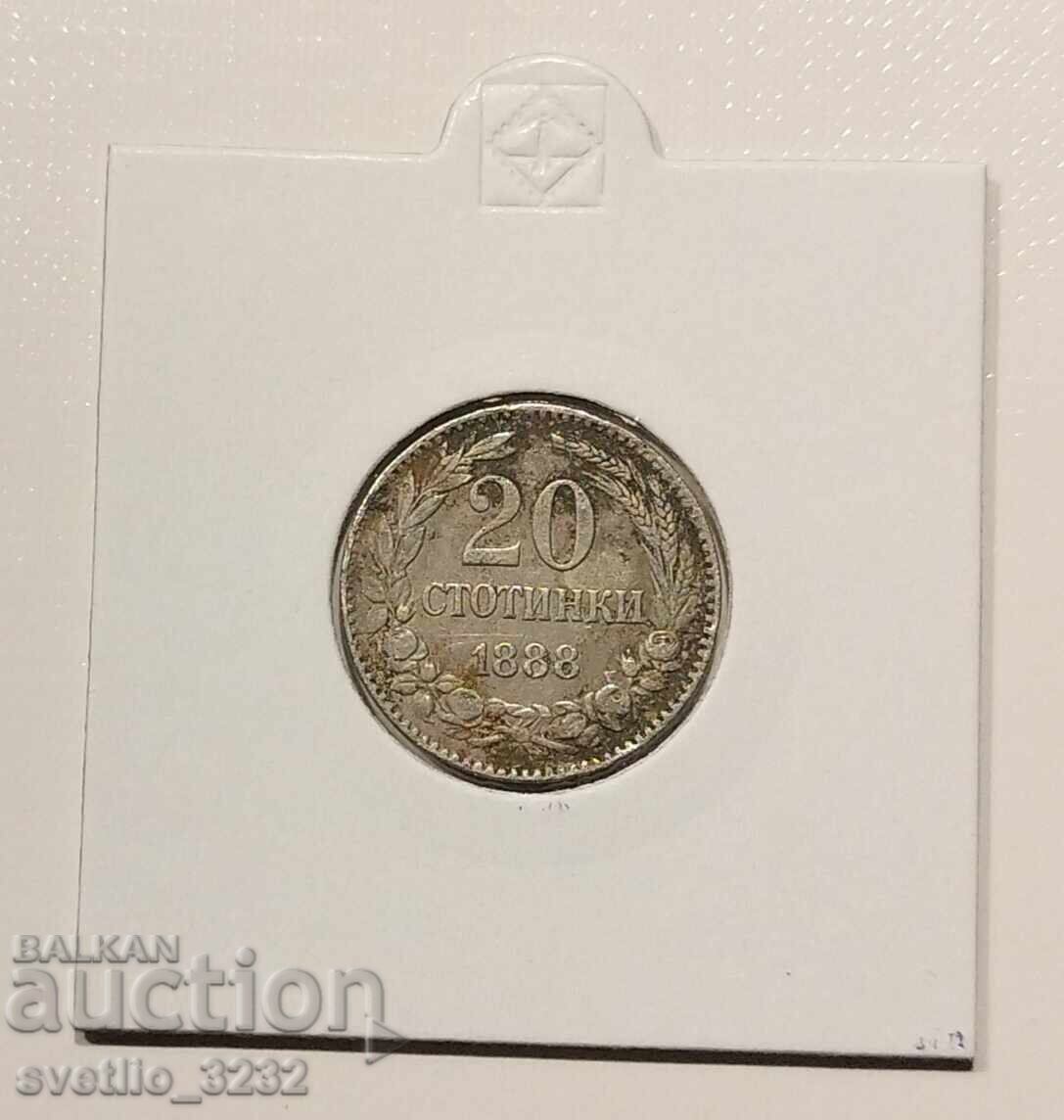 20 de cenți 1888