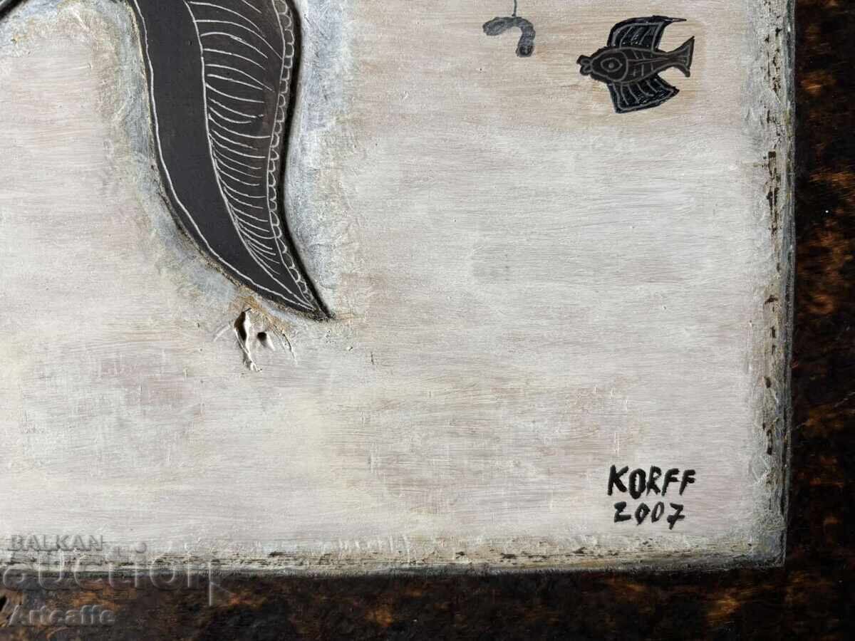 Trendafil Korfaliev - sculptură în lemn, tehnică mixtă cu preț € 500.00 | 977.92 BGN