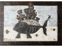 Трендафил Корфалиев-дърворезба смесена техника