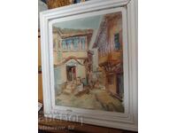 Картина "Старият Пловдив" от 1995 г.