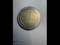 2 Euros with Defect on the front, back and S 2002